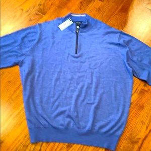 NEW Peter Millar Collection XXL Blue 1/4 Zip